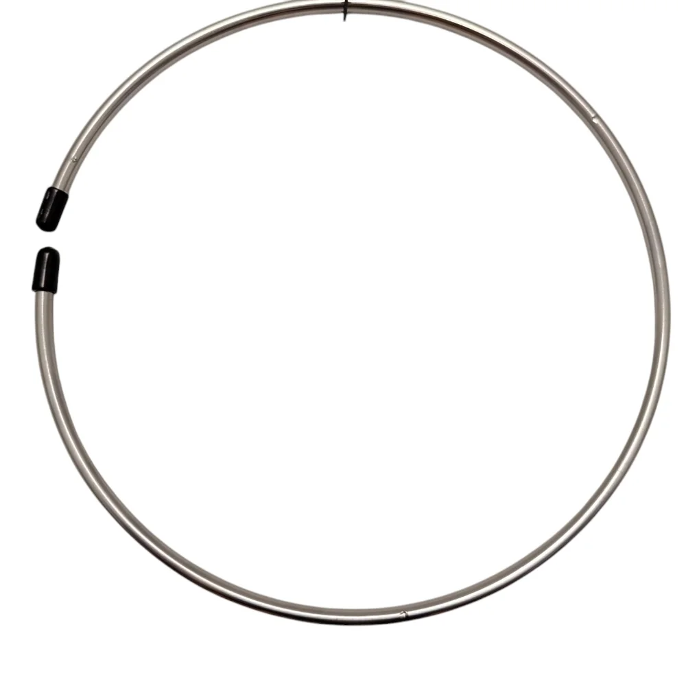 CONTAINER STORE Belt Holder Hoop Scarf Tie Silver Closet Organizer